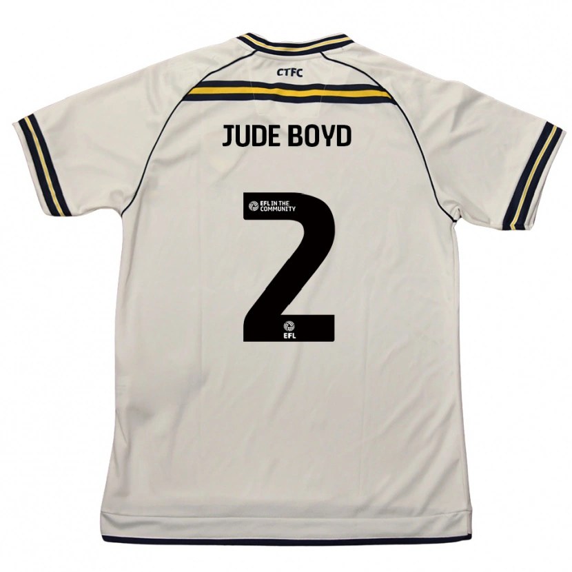 Danxen Mulher Camisola Arkell Jude-Boyd #2 Branco Azul Marinho Alternativa 2025/26 Camisa