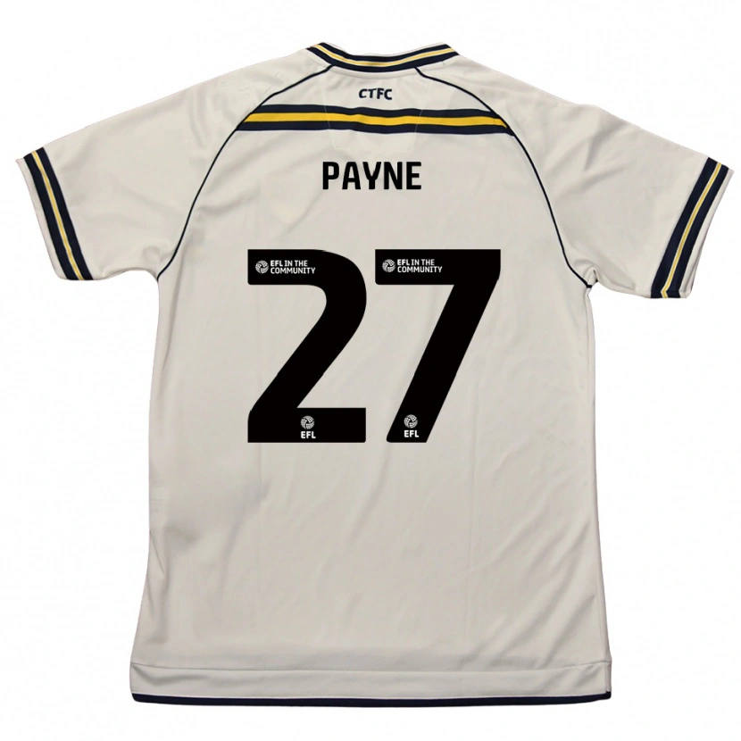 Danxen Mulher Camisola Lewis Payne #27 Branco Azul Marinho Alternativa 2025/26 Camisa