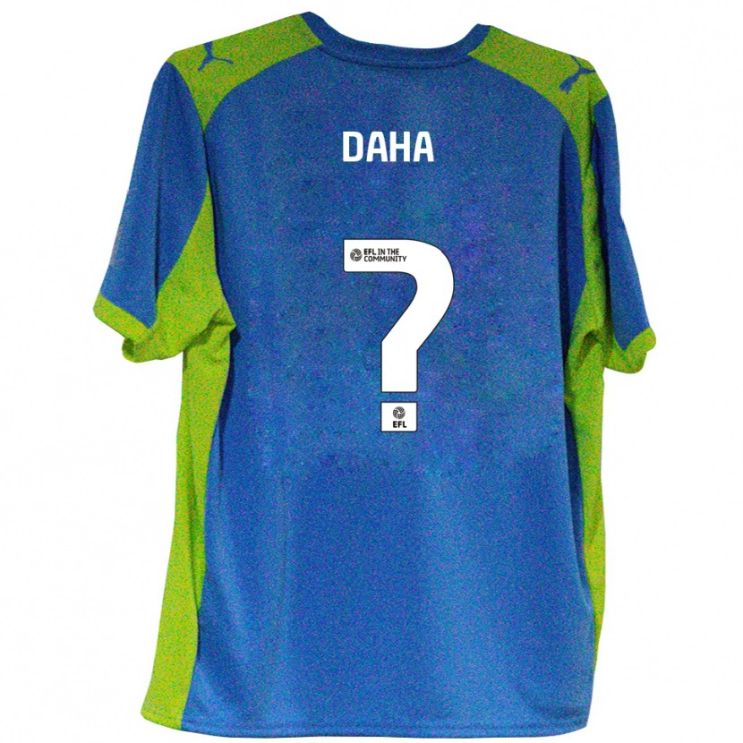 Danxen Mulher Camisola Hermann Daha #0 Azul Celeste Amarelo Alternativa 2025/26 Camisa