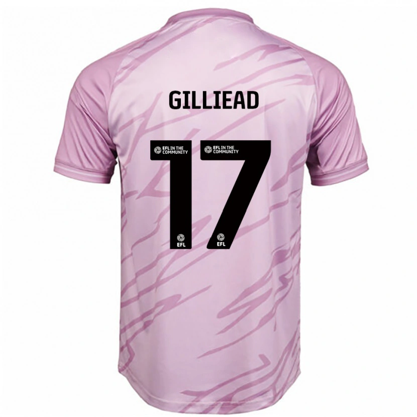 Danxen Mulher Camisola Alex Gilliead #17 Rosa Preto Alternativa 2025/26 Camisa