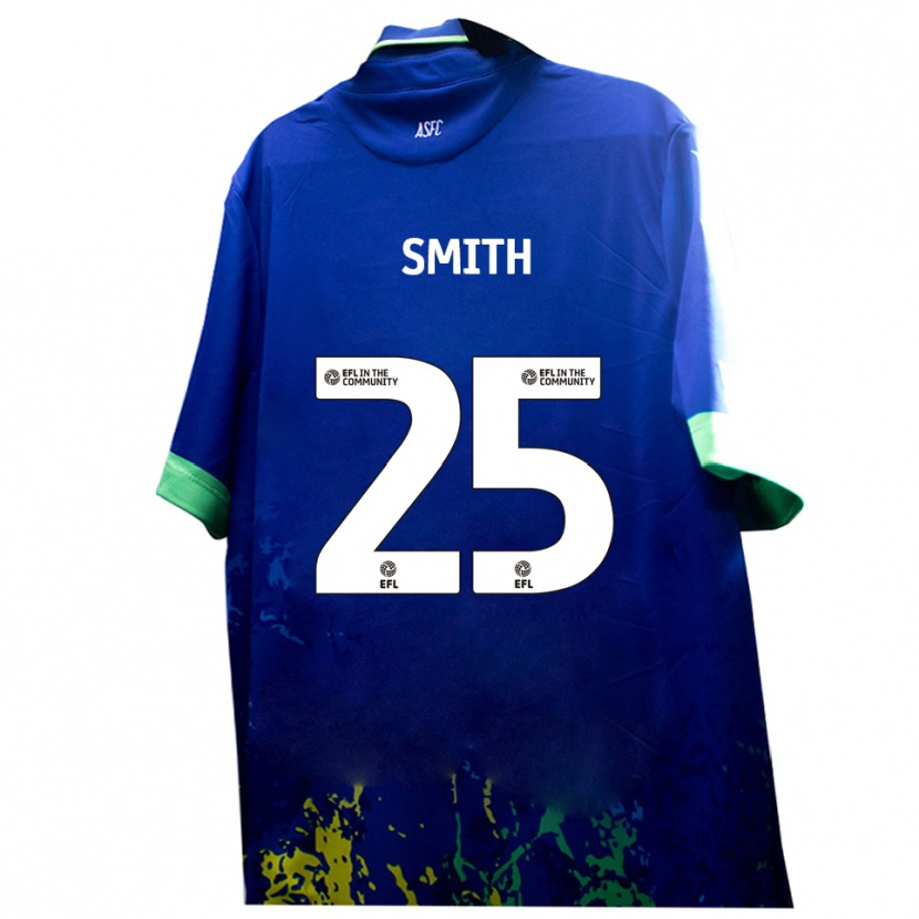 Danxen Mulher Camisola Josh Smith #25 Azul Amarelo Alternativa 2025/26 Camisa