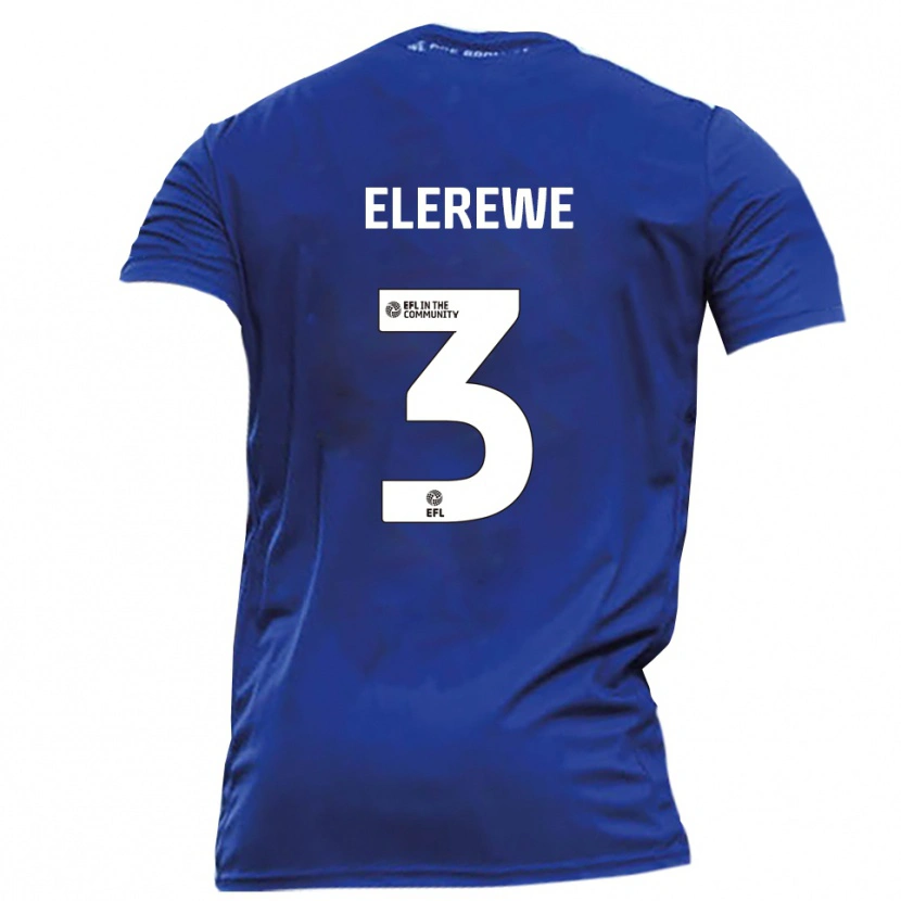 Danxen Mulher Camisola Deji Elerewe #3 Azul Branco Alternativa 2025/26 Camisa