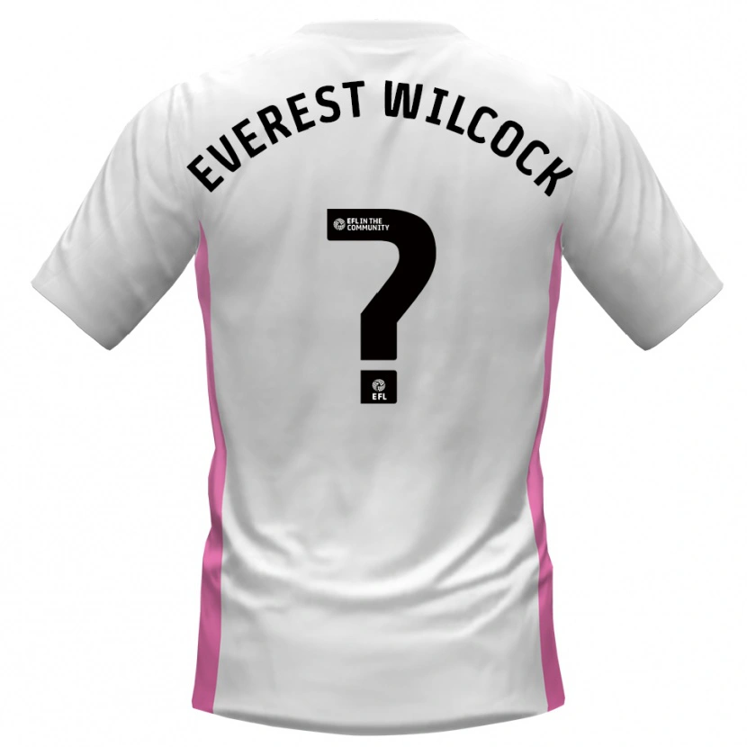 Danxen Mulher Camisola Tom Everest Wilcock #0 Branco Vermelho Alternativa 2025/26 Camisa