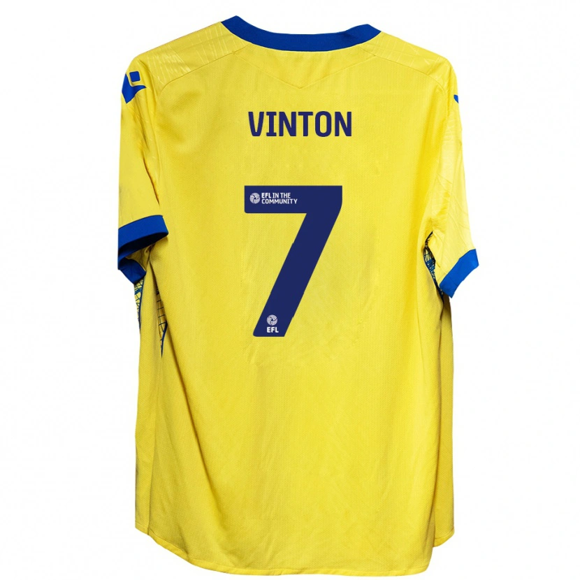 Danxen Mulher Camisola Ruby Vinton #7 Amarelo Azul Alternativa 2025/26 Camisa