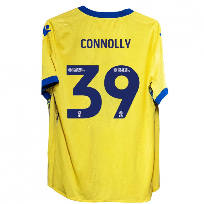 Danxen Mulher Camisola Kien Connolly #39 Amarelo Azul Alternativa 2025/26 Camisa