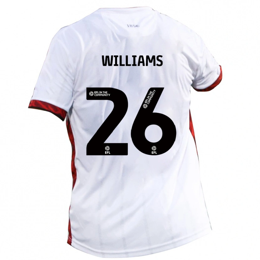 Danxen Mulher Camisola Jay Williams #26 Branco Vermelho Preto Alternativa 2025/26 Camisa