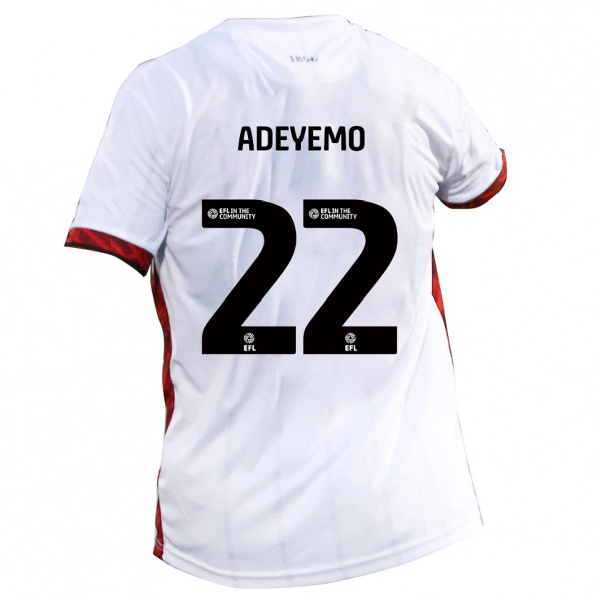 Danxen Mulher Camisola Ade Adeyemo #22 Branco Vermelho Preto Alternativa 2025/26 Camisa