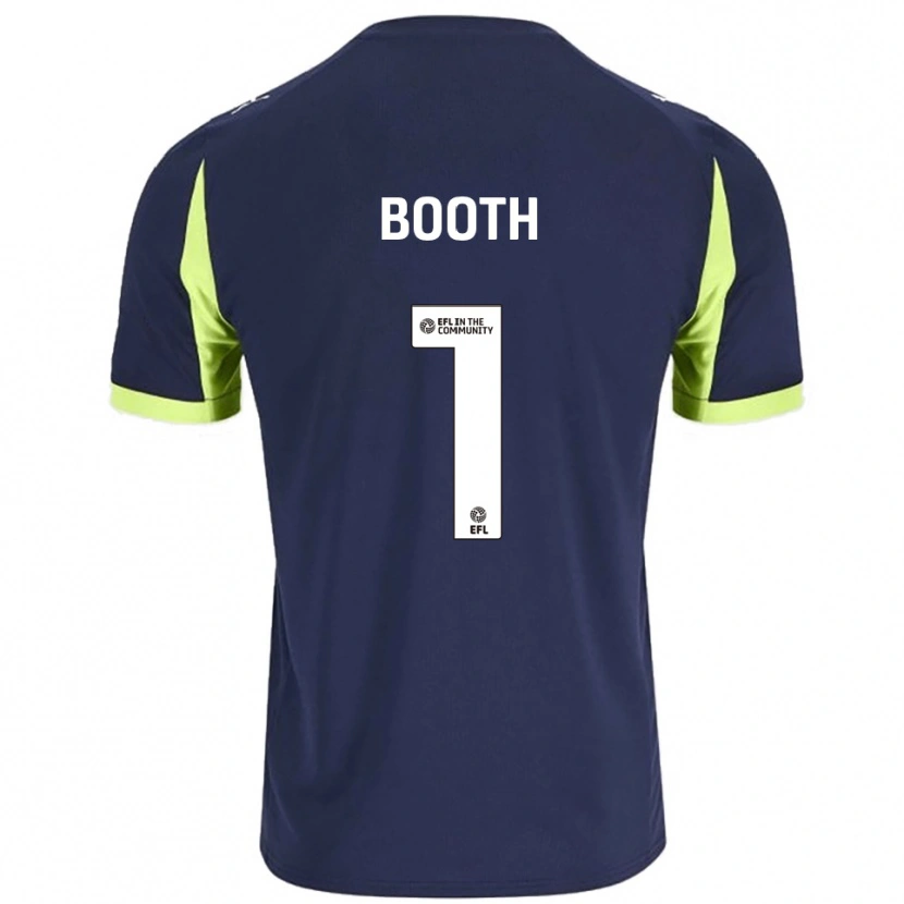 Danxen Mulher Camisola Tom Booth #1 Azul Marinho Verde Fluorescente Alternativa 2025/26 Camisa