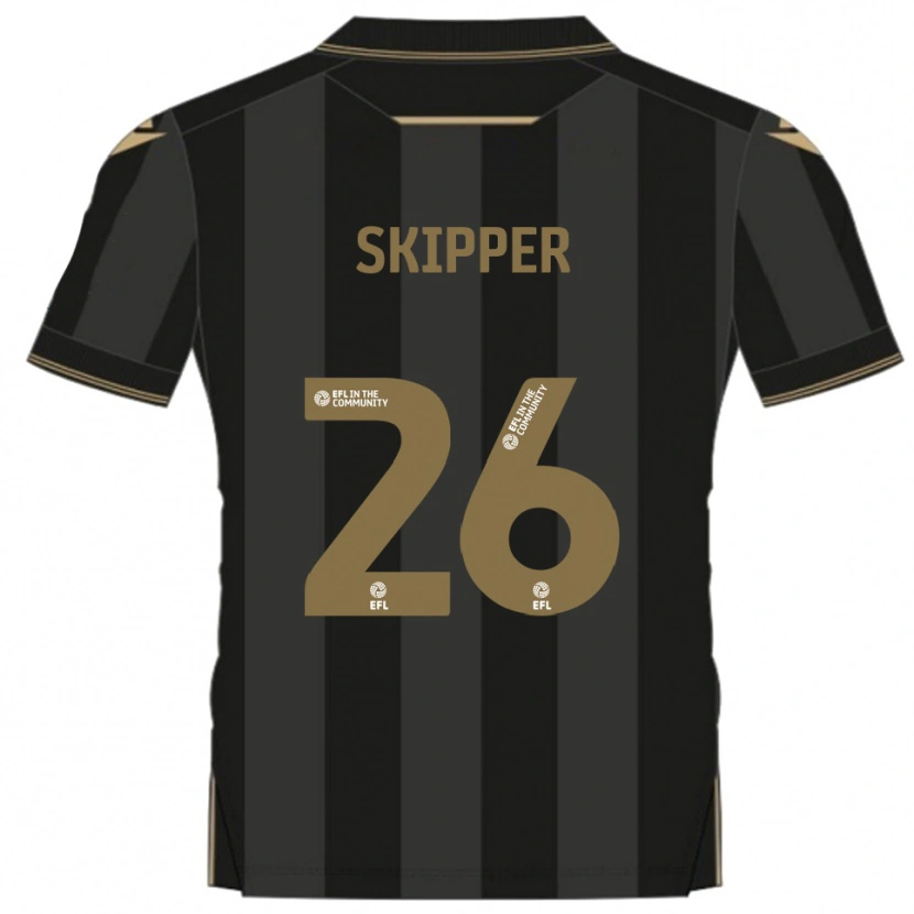 Danxen Mulher Camisola Stanley Skipper #26 Preto Dourado Alternativa 2025/26 Camisa