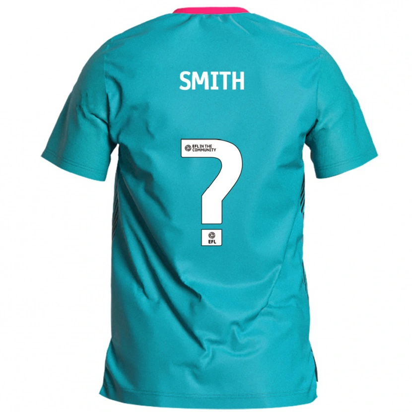 Danxen Mulher Camisola Holly Smith #0 Azul Celeste Rosa Alternativa 2025/26 Camisa