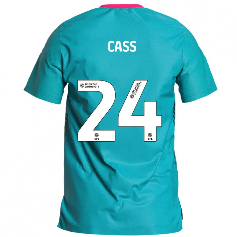 Danxen Mulher Camisola Lewis Cass #24 Azul Celeste Rosa Alternativa 2025/26 Camisa