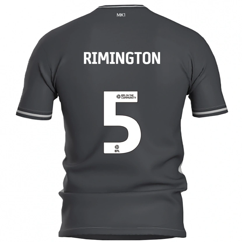 Danxen Mulher Camisola Isabelle Rimington #5 Cinza Prata Alternativa 2025/26 Camisa