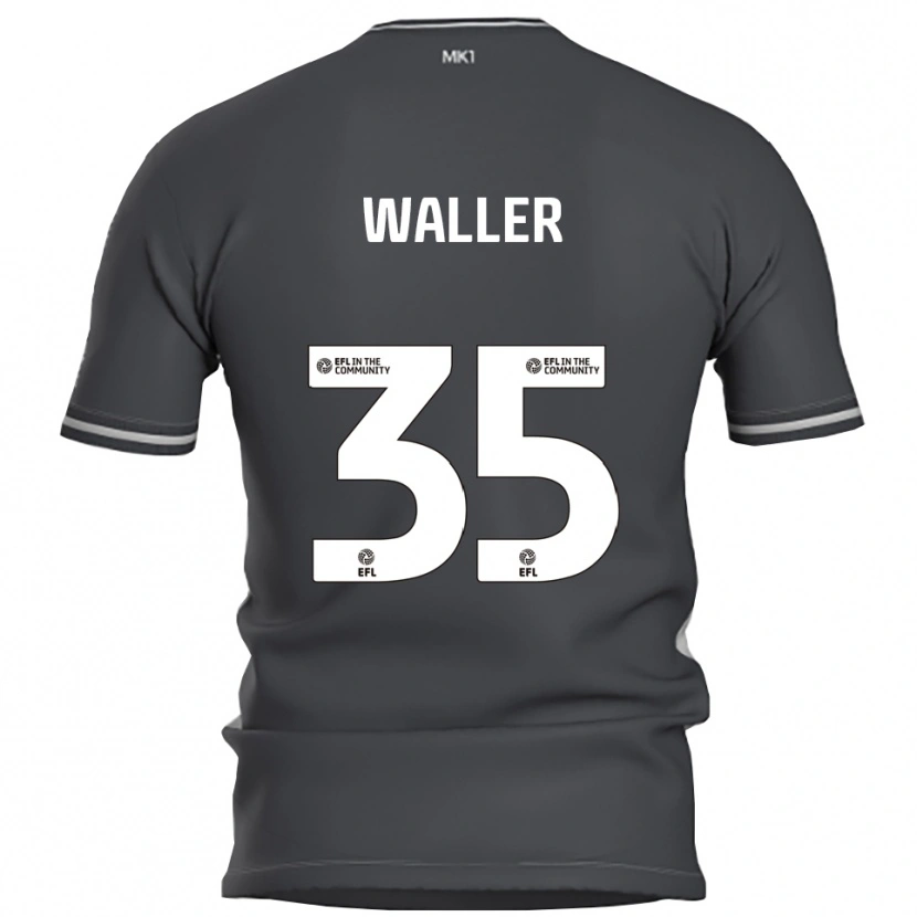 Danxen Mulher Camisola Charlie Waller #35 Cinza Prata Alternativa 2025/26 Camisa