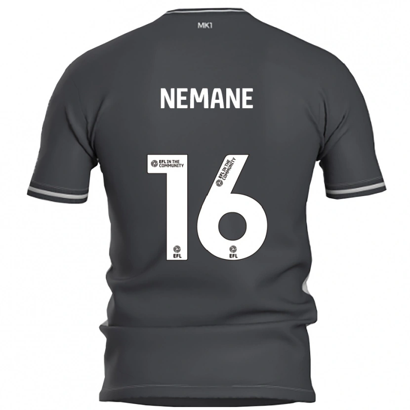 Danxen Mulher Camisola Aaron Nemane #16 Cinza Prata Alternativa 2025/26 Camisa