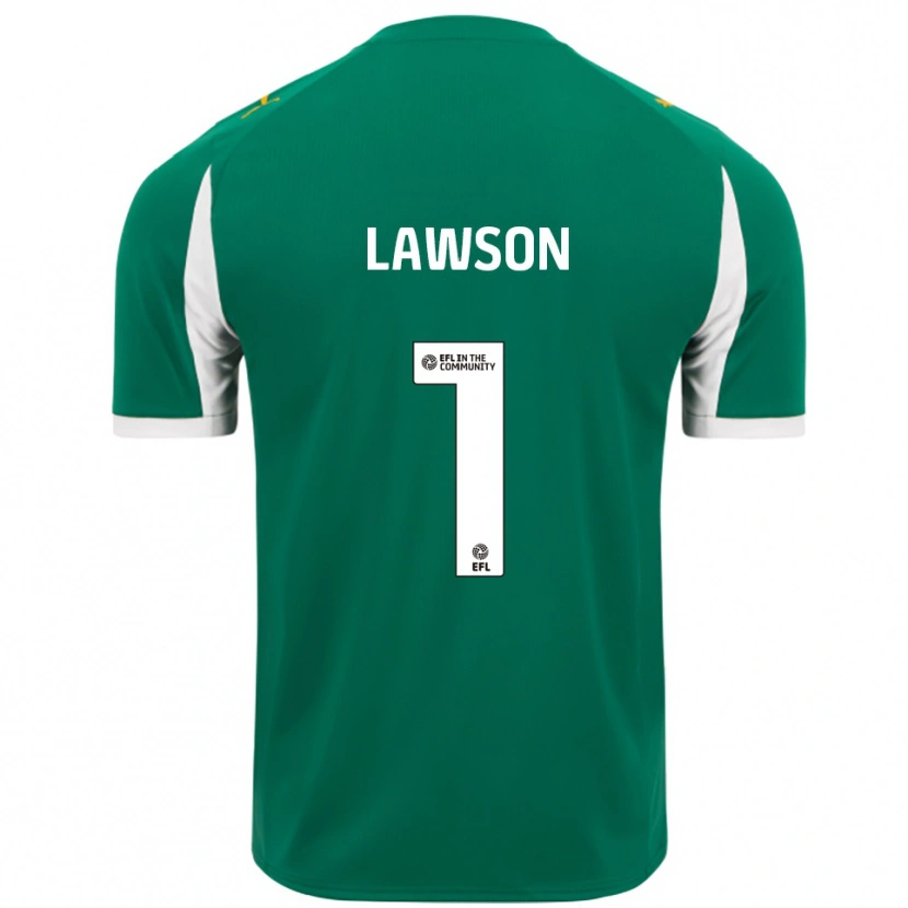 Danxen Mulher Camisola Harvey Lawson #1 Verde Branco Alternativa 2025/26 Camisa