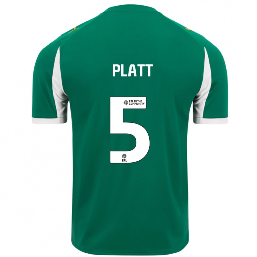 Danxen Mulher Camisola Matty Platt #5 Verde Branco Alternativa 2025/26 Camisa