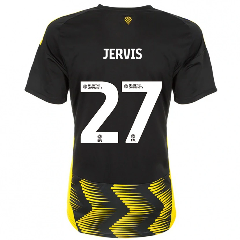 Danxen Mulher Camisola Lizzie Jervis #27 Preto Amarelo Alternativa 2025/26 Camisa