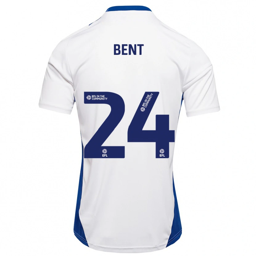 Danxen Mulher Camisola Steph Bent #24 Branco Azul Alternativa 2025/26 Camisa