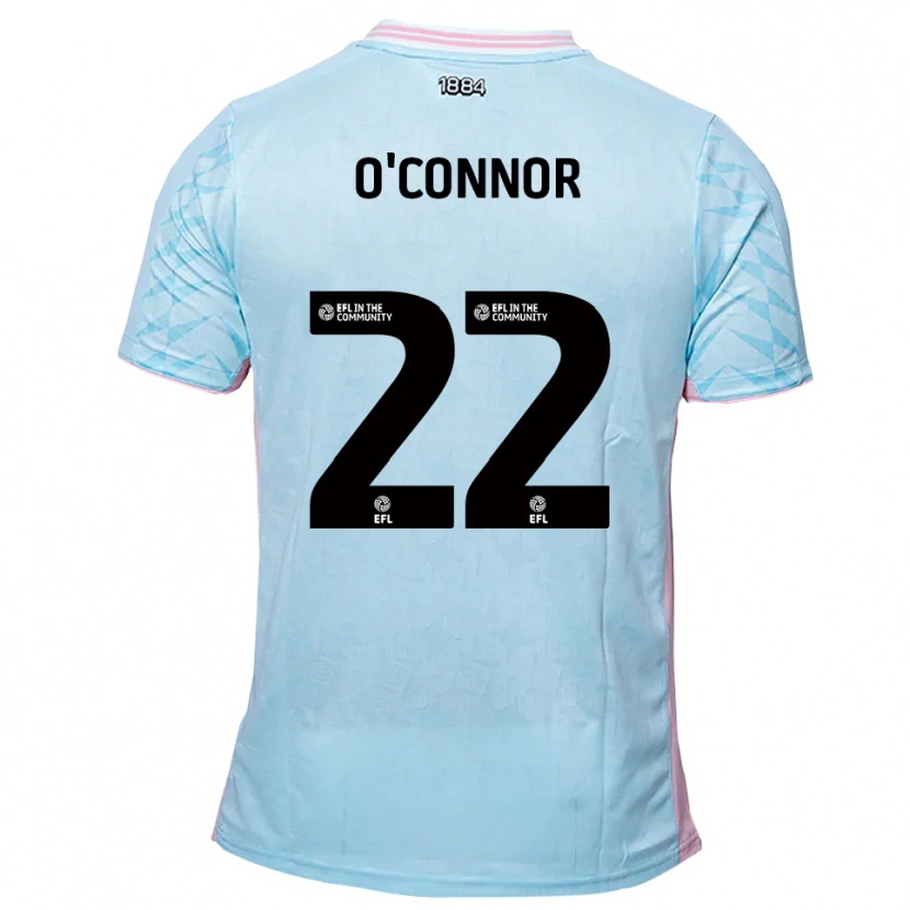 Danxen Mulher Camisola Lee O'connor #22 Azul Celeste Rosa Alternativa 2025/26 Camisa