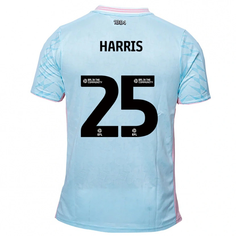 Danxen Mulher Camisola Taylan Harris #25 Azul Celeste Rosa Alternativa 2025/26 Camisa