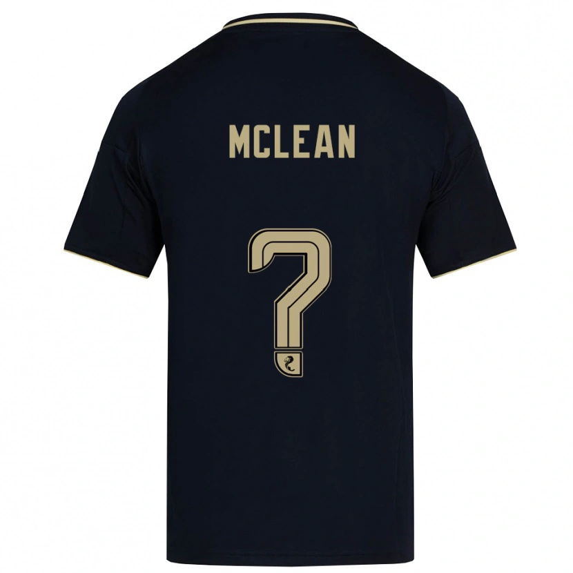 Danxen Mulher Camisola Sam Mclean #0 Azul Marinho Dourado Alternativa 2025/26 Camisa
