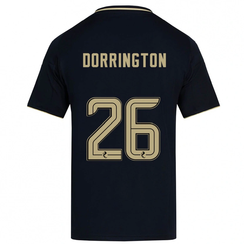 Danxen Mulher Camisola Alfie Dorrington #26 Azul Marinho Dourado Alternativa 2025/26 Camisa