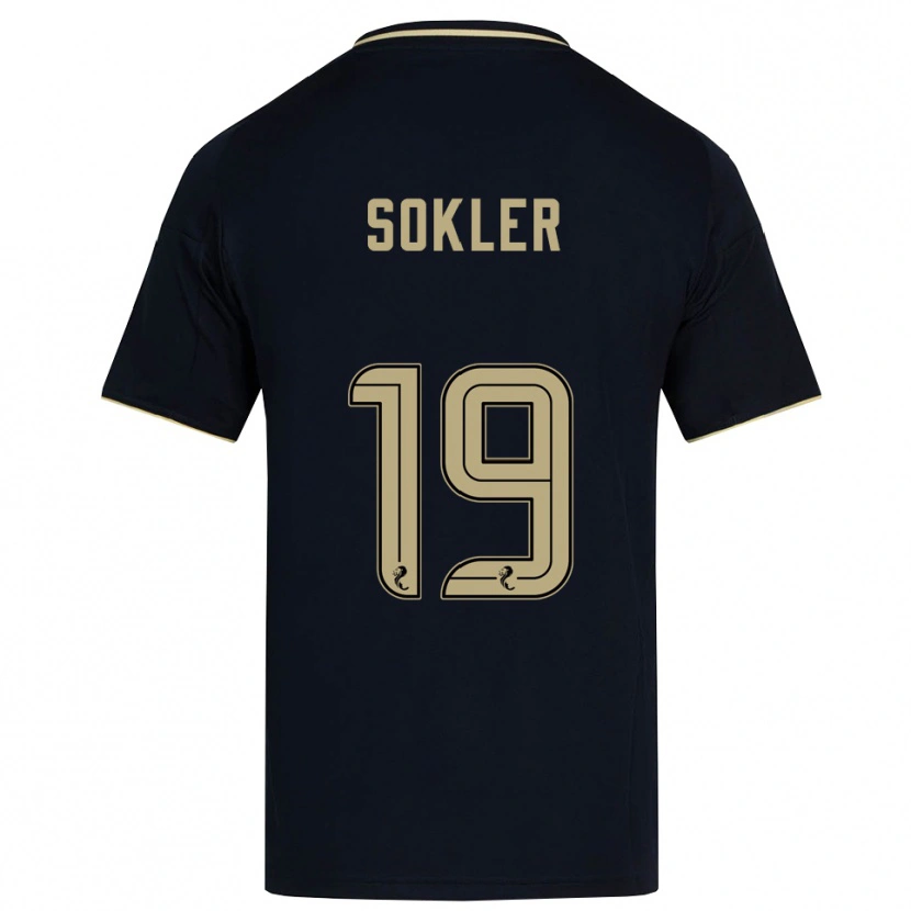 Danxen Mulher Camisola Ester Sokler #19 Azul Marinho Dourado Alternativa 2025/26 Camisa