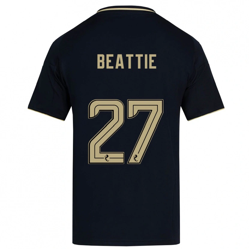 Danxen Mulher Camisola Kerry Beattie #27 Azul Marinho Dourado Alternativa 2025/26 Camisa