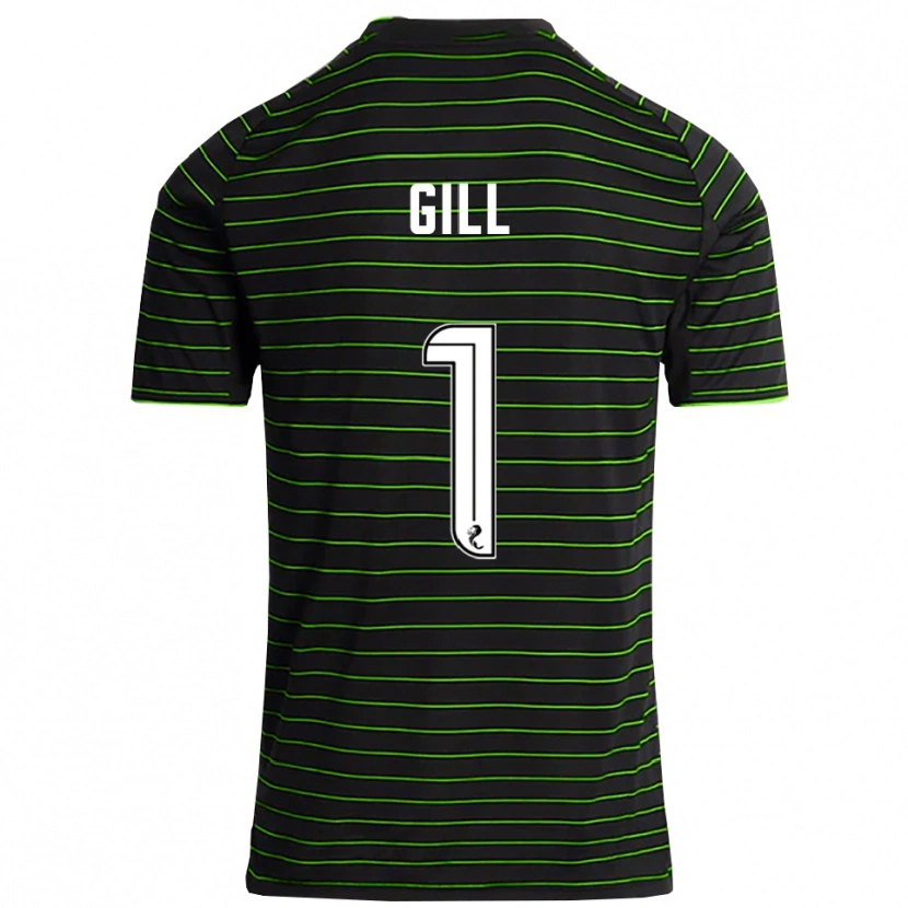 Danxen Mulher Camisola Marcus Gill #1 Preto Verde Alternativa 2025/26 Camisa