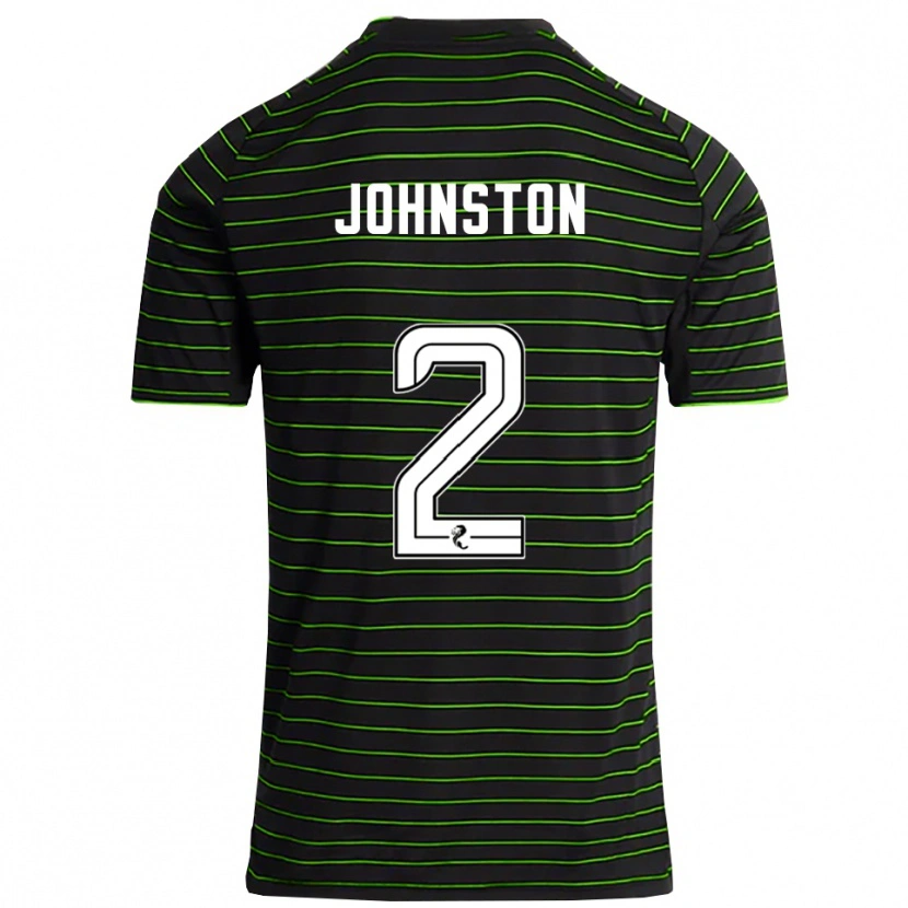 Danxen Mulher Camisola Alistair Johnston #2 Preto Verde Alternativa 2025/26 Camisa