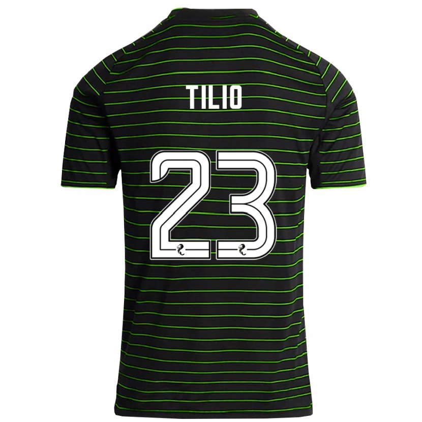 Danxen Mulher Camisola Marco Tilio #23 Preto Verde Alternativa 2025/26 Camisa