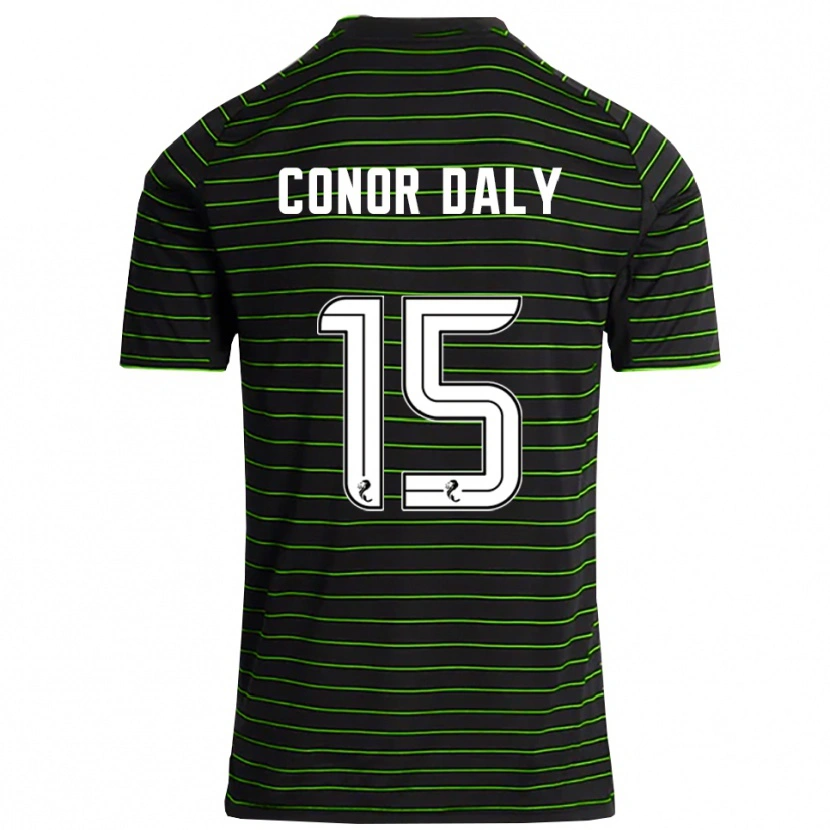 Danxen Mulher Camisola Conor Daly #15 Preto Verde Alternativa 2025/26 Camisa