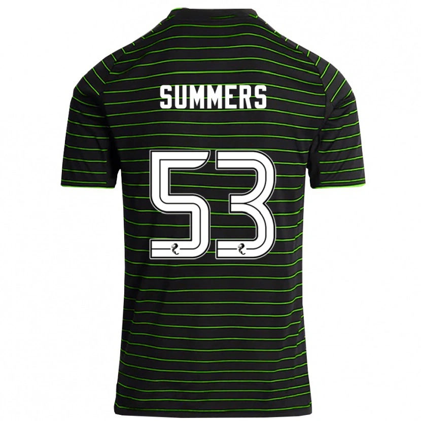 Danxen Mulher Camisola Ben Summers #53 Preto Verde Alternativa 2025/26 Camisa