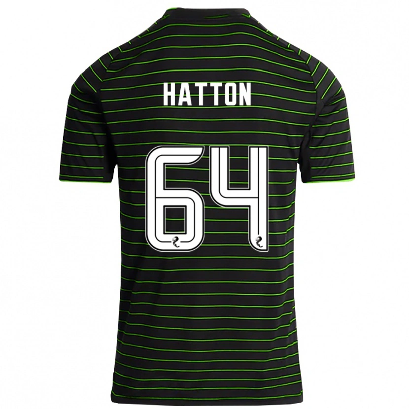 Danxen Mulher Camisola Thomas Hatton #64 Preto Verde Alternativa 2025/26 Camisa