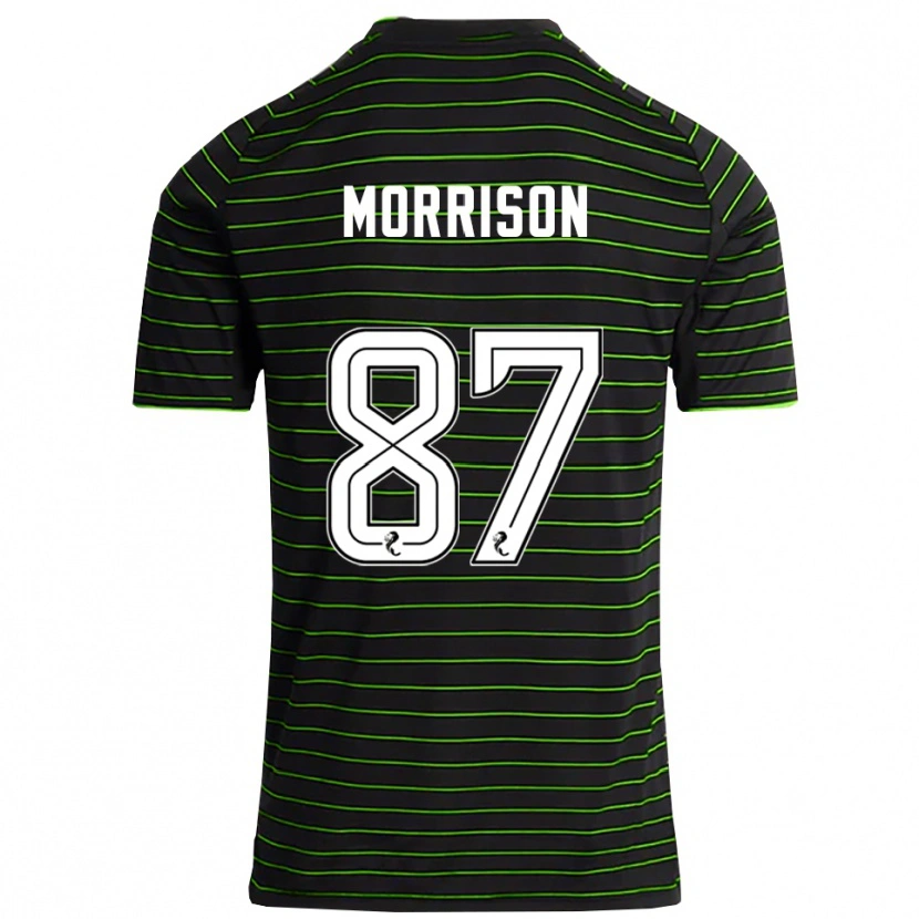 Danxen Mulher Camisola Joe Morrison #87 Preto Verde Alternativa 2025/26 Camisa