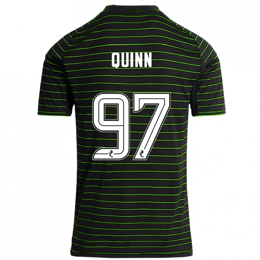 Danxen Mulher Camisola Ben Quinn #97 Preto Verde Alternativa 2025/26 Camisa