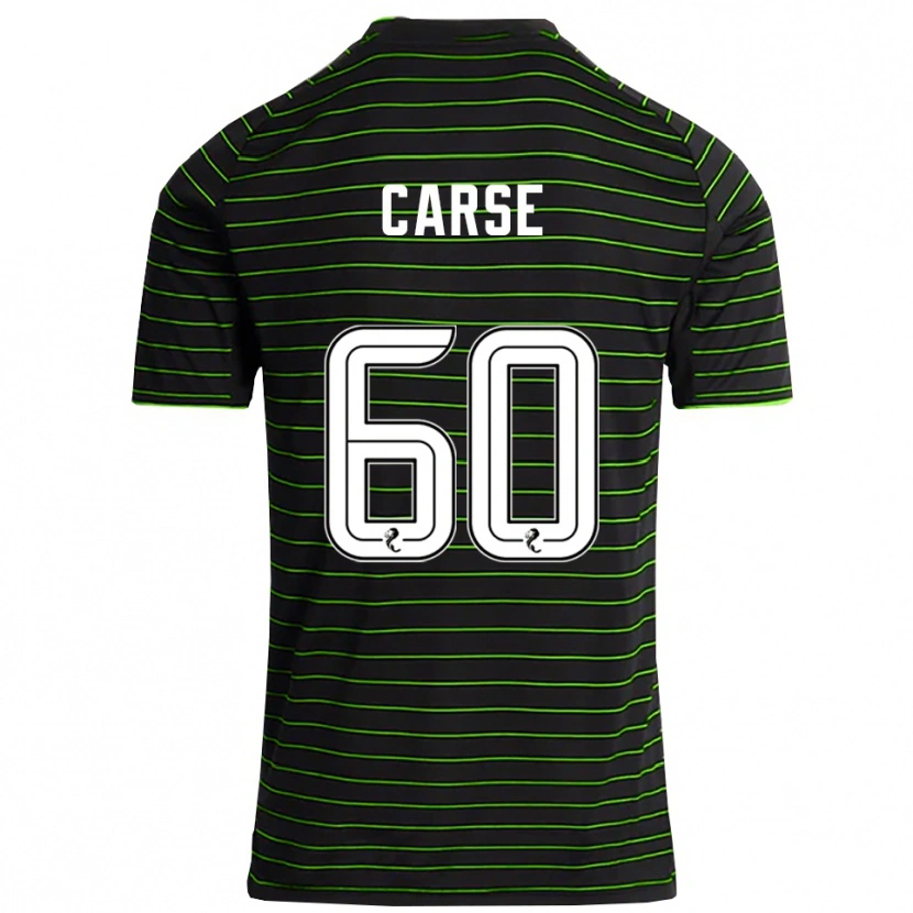 Danxen Mulher Camisola Mackenzie Carse #60 Preto Verde Alternativa 2025/26 Camisa