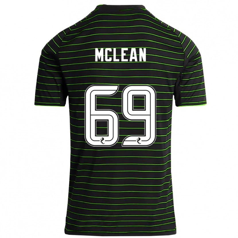Danxen Mulher Camisola Kai Mclean #69 Preto Verde Alternativa 2025/26 Camisa
