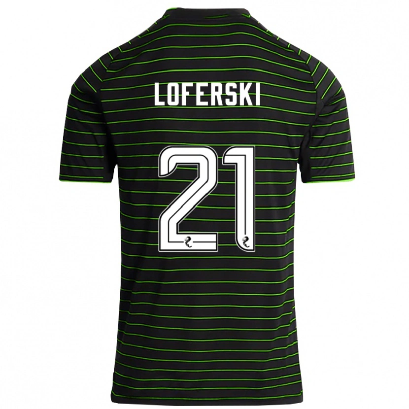Danxen Mulher Camisola Kit Loferski #21 Preto Verde Alternativa 2025/26 Camisa