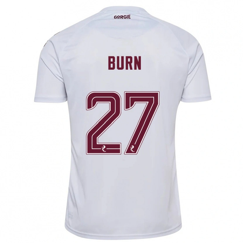 Danxen Mulher Camisola Gregor Burn #27 Branco Vinho Alternativa 2025/26 Camisa