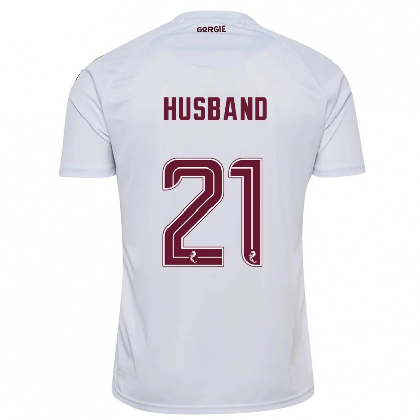 Danxen Mulher Camisola Erin Husband #21 Branco Vinho Alternativa 2025/26 Camisa