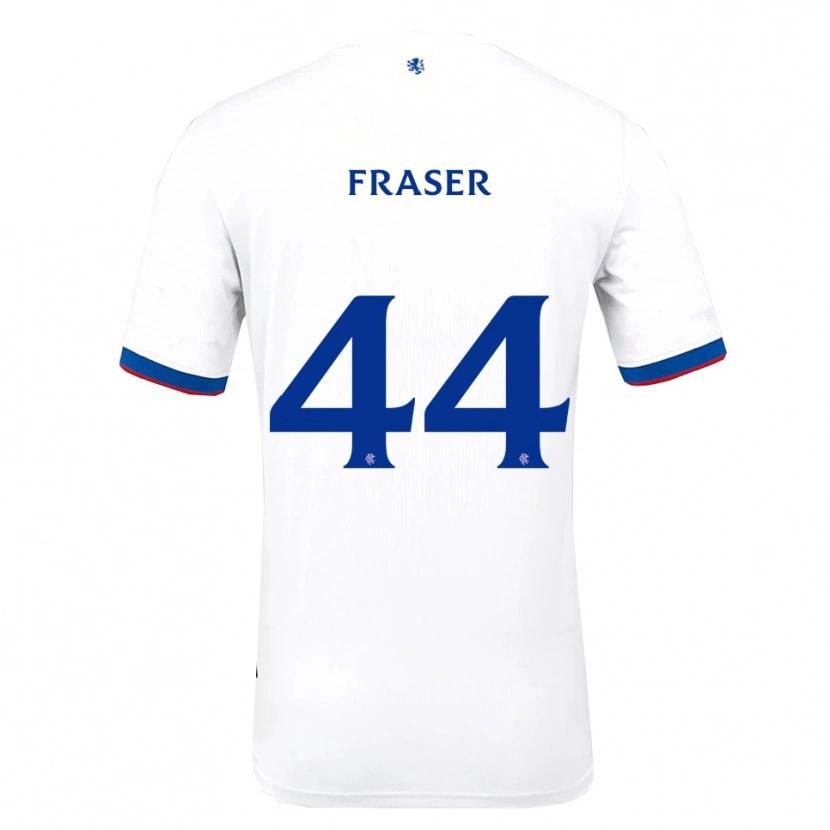 Danxen Mulher Camisola Robbie Fraser #44 Branco Vermelho Azul Alternativa 2025/26 Camisa