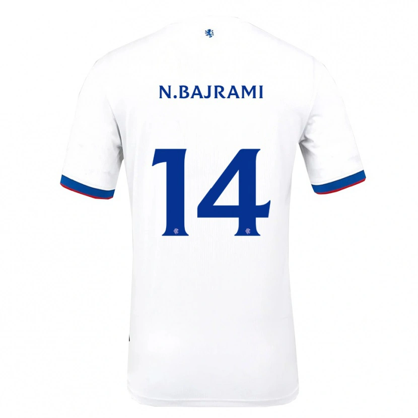 Danxen Mulher Camisola Nedim Bajrami #14 Branco Vermelho Azul Alternativa 2025/26 Camisa