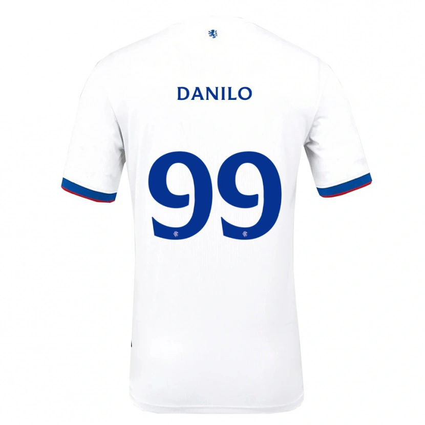 Danxen Mulher Camisola Danilo #99 Branco Vermelho Azul Alternativa 2025/26 Camisa