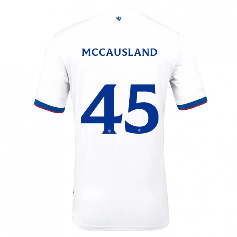 Danxen Mulher Camisola Ross Mccausland #45 Branco Vermelho Azul Alternativa 2025/26 Camisa
