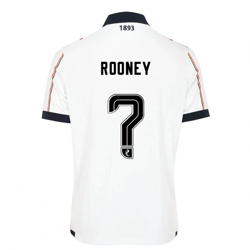 Danxen Mulher Camisola Chris Rooney #0 Branco Azul Marinho Vermelho Alternativa 2025/26 Camisa