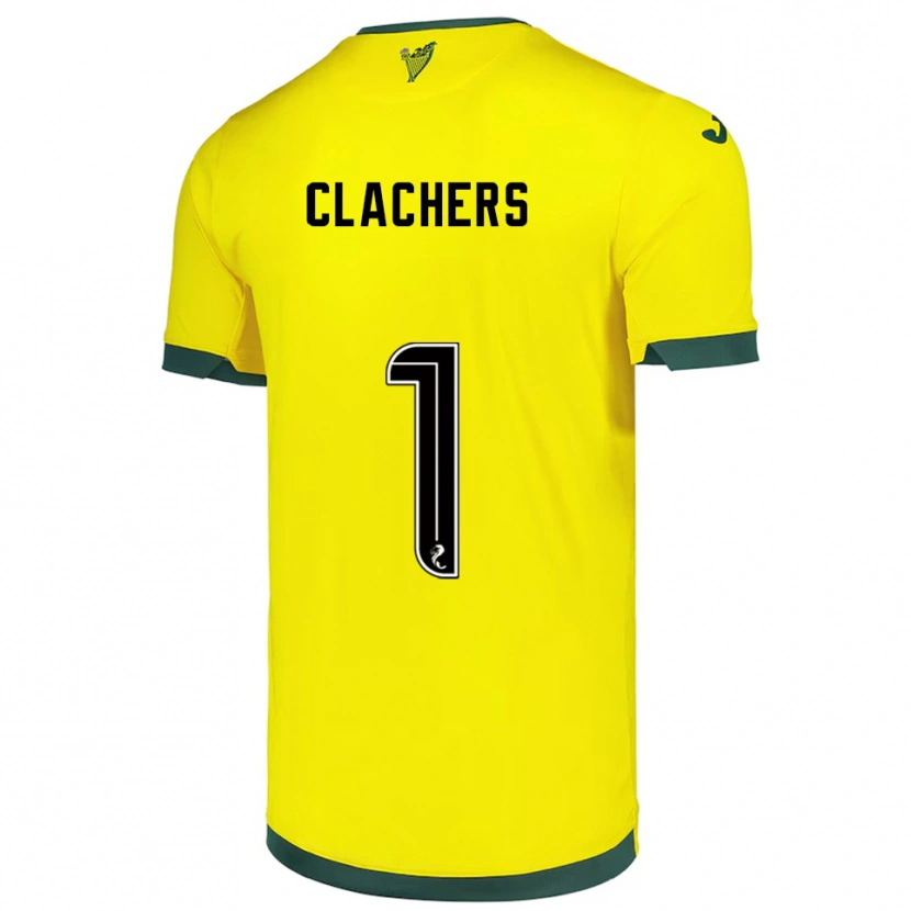 Danxen Mulher Camisola Erin Clachers #1 Amarelo Verde Alternativa 2025/26 Camisa