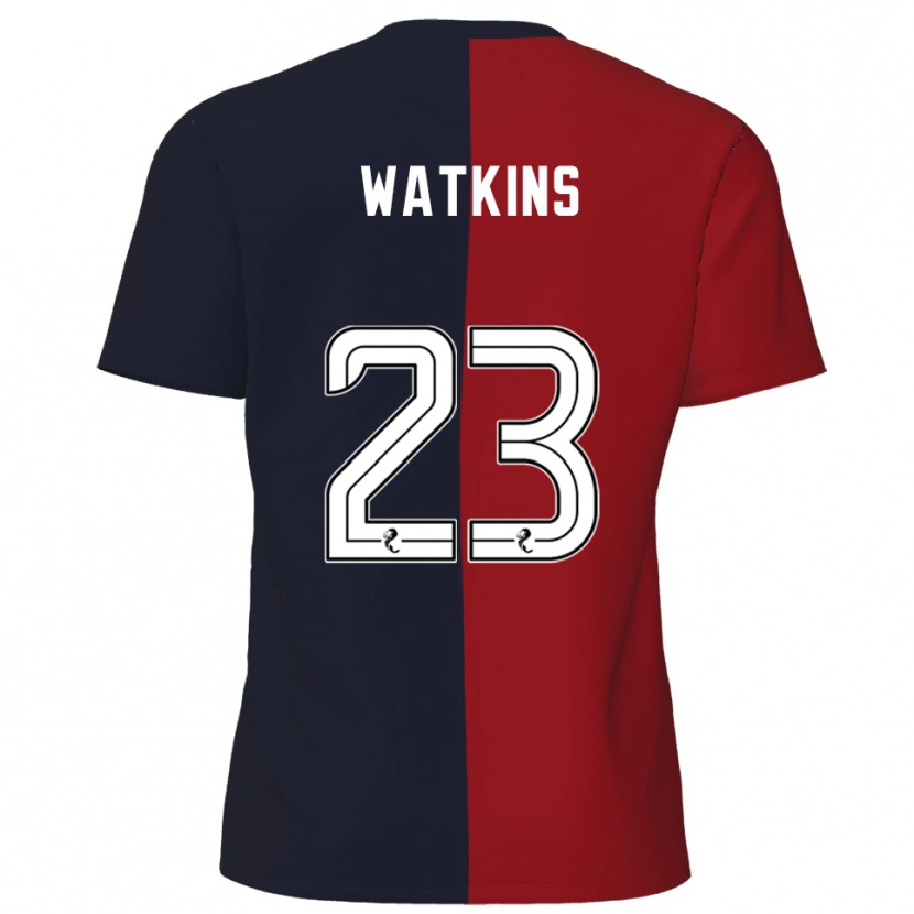 Danxen Mulher Camisola Marley Watkins #23 Vermelho Azul Marinho Alternativa 2025/26 Camisa