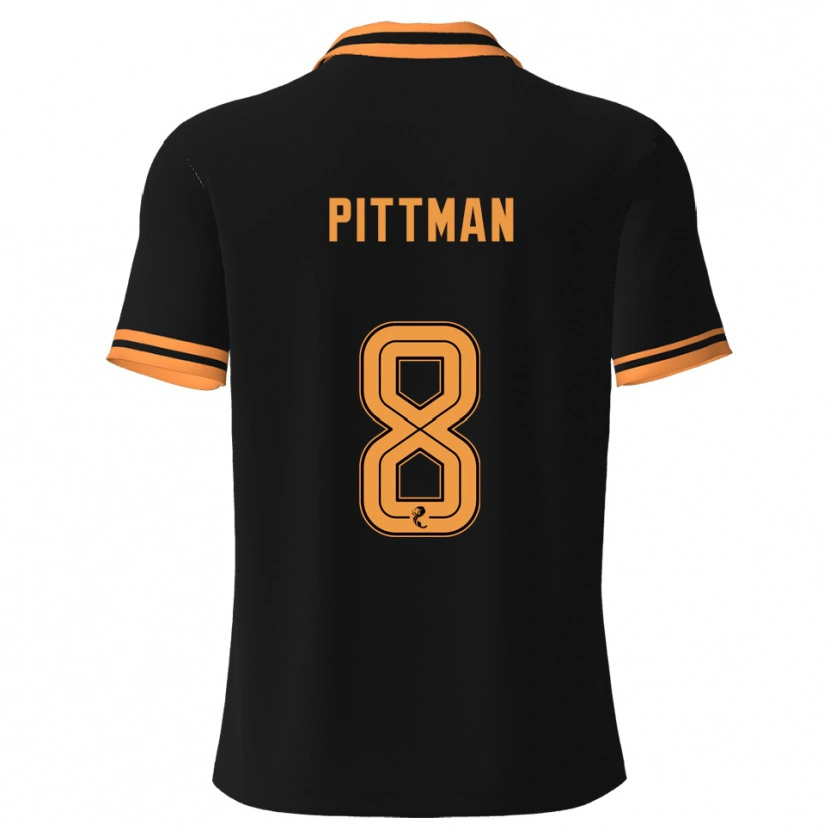 Danxen Mulher Camisola Scott Pittman #8 Preto Amarelo Alternativa 2025/26 Camisa