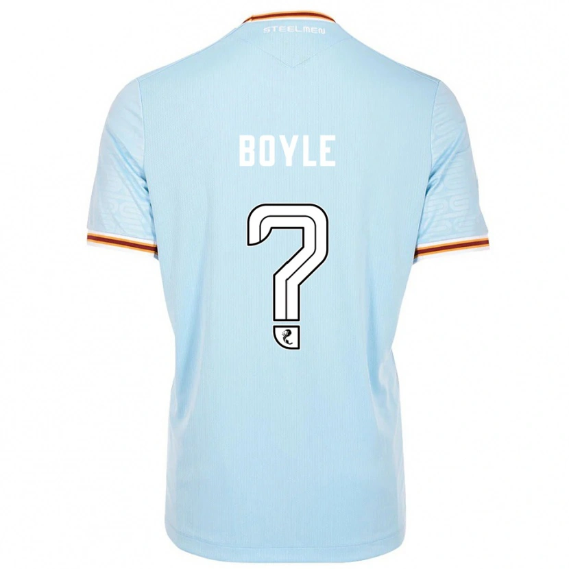 Danxen Mulher Camisola Callum Boyle #0 Azul Celeste Alternativa 2025/26 Camisa